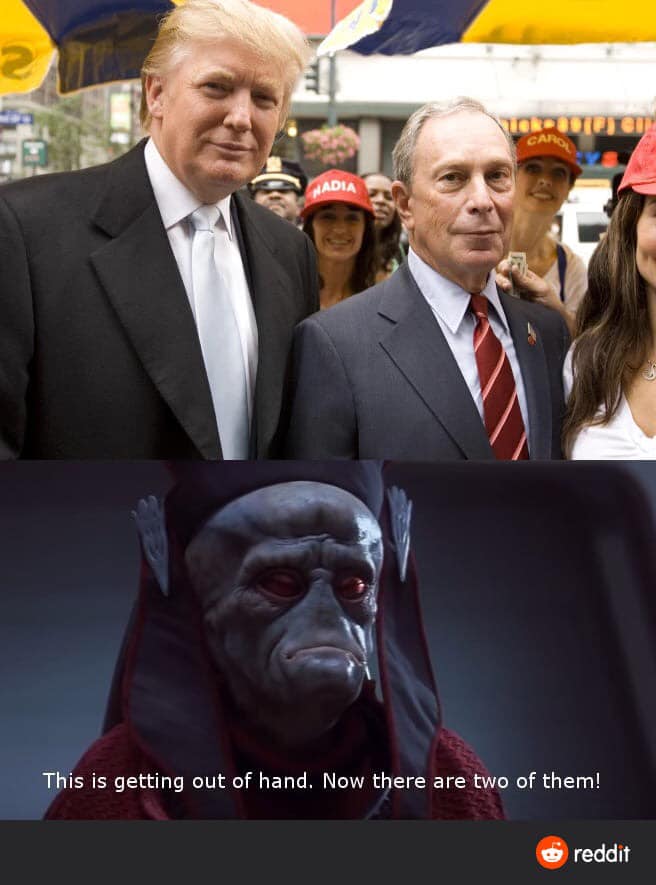 This meme is a photo of two men, one of whom is former US President Donald Trump and the other is a character from the Star Wars franchise, Darth Vader. The text at the top of the image reads "In a galaxy far, far away..." and the text at the bottom reads "This is the end of the Trump administration". The meme is a play on the classic Star Wars line, but replaces the original phrase with a reference to the end of Trump's presidency.